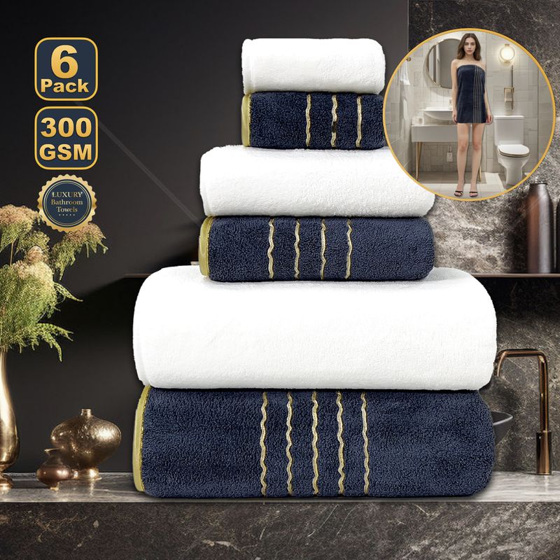 Ensemble de serviettes de bain en polaire corail, 8 pièces, de luxe, ultra douces et très absorbantes, idéales pour la maison et les voyages_voghion.com