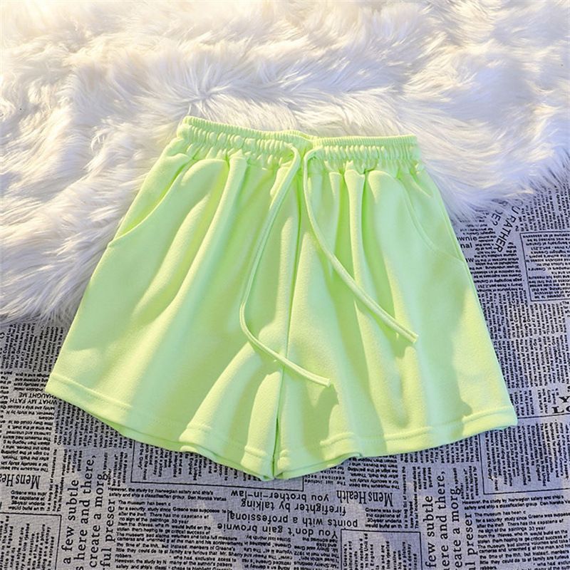 Women's Clothing Sports Shorts Ladies Loose Home Pajamas Wear Thin_voghion.com
