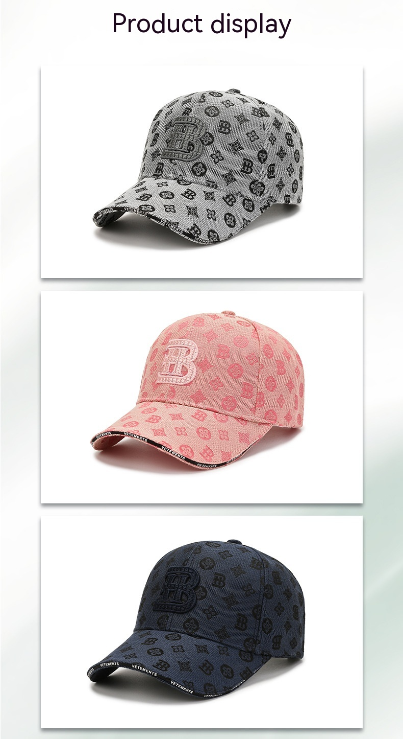 Chapeau de Baseball pour femmes, nouveau chapeau polyvalent pour les saisons d'automne et d'hiver, grande circonférence de la tête, chapeau en langue de canard, 2023_voghion.com