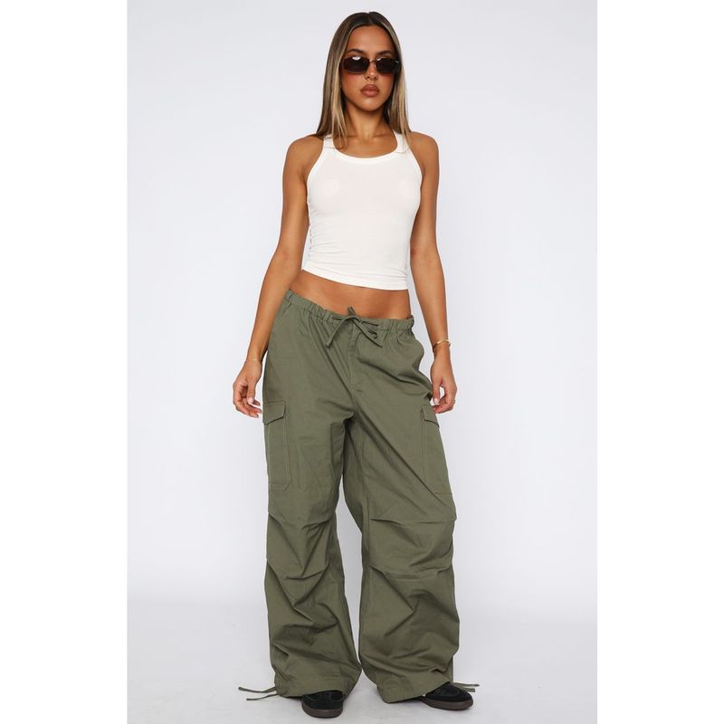 Women's Cargo Pants With Drawstring Waist & Multiple Pockets - Comfortable Loose Fit Straight Leg Workwear Pants For Casual Street Style_voghion.com