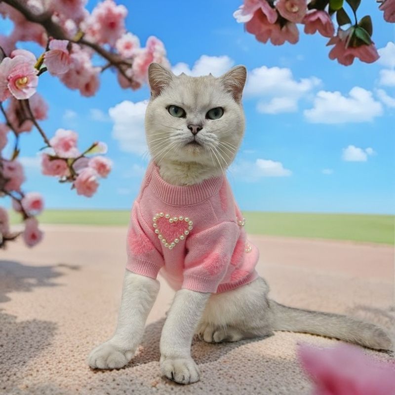 Strong Dog Cat Autumn Winter Sweater Bichon Poodle Schnauzer Small Medium Clothes_voghion.com