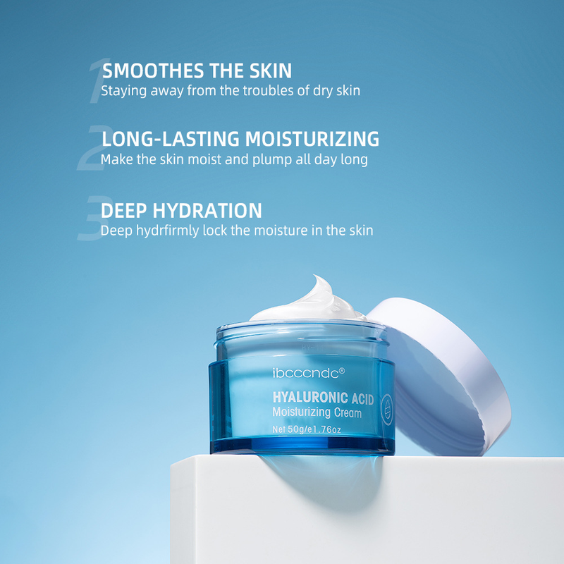 50g Hyaluronic Acid Hydrating Water Gel/moisturizing Cream Daily Face Moisturizer For Dry Skin Improve Dryness_voghion.com