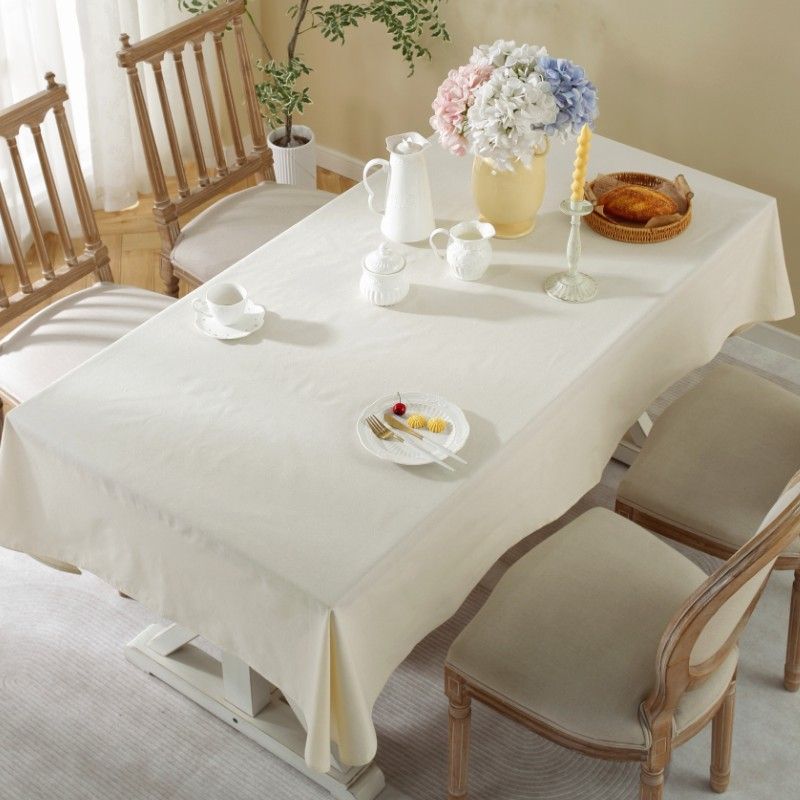 Nappe en coton et lin épaissie en queue de phénix creuse épissage simple ins nappe de pique-nique en rondins_voghion.com