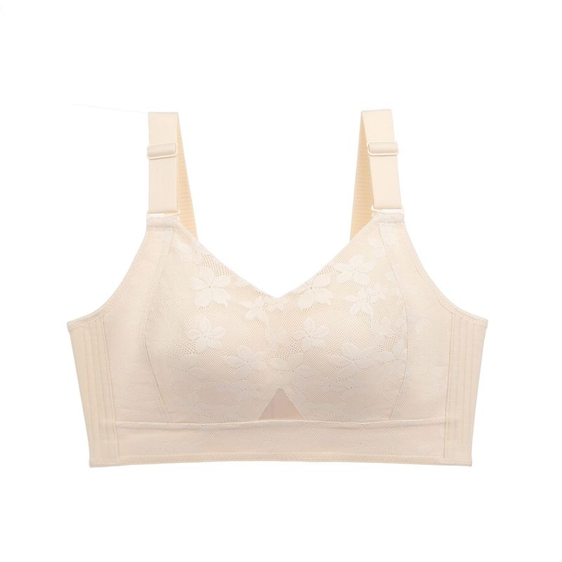 Coppa piena, seno grande, lingerie piccola senza cuciture per donna in estate, vestibilità attillata, arricciata e raccolta, senza anello in acciaio,_voghion.com