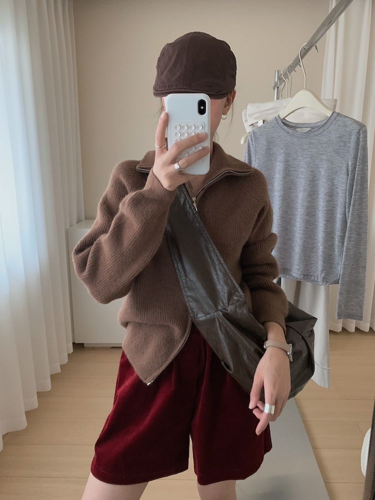 Herbst und Winter dicke doppelköpfige Reißverschluss High Neck Pullover Stehkragen Wolljacke_voghion.com