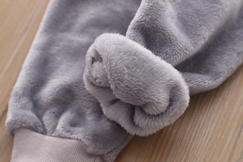 Conjunto de pijama de invierno para niños de 2 piezas, de forro polar y con estampados de animales, para niños y niñas (80-130 cm)_voghion.com