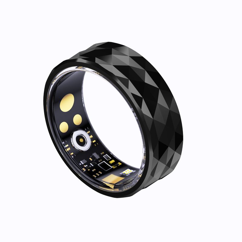 Cross-border R12 Smart Ring Waterproof Pressure Blood Oxygen Sleep Heart Rate Step Count Sports Mode Health Monitoring_voghion.com