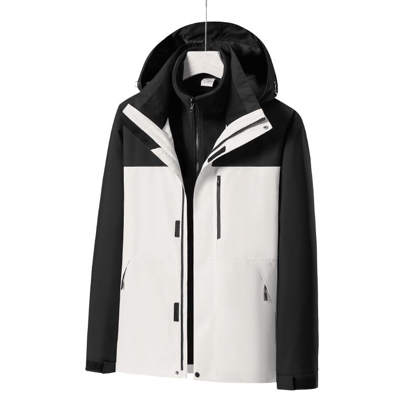 Brand Same Style And Women, 3-in-1 Down Fleece Liner, Outdoor Windproof Waterproof Warm Hiking Jacket For Men_voghion.com