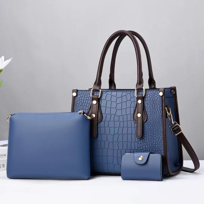 Women's Handbag Large Capacity Tote Bag Three-piece Set Tote Bag Commuter Bag_voghion.com