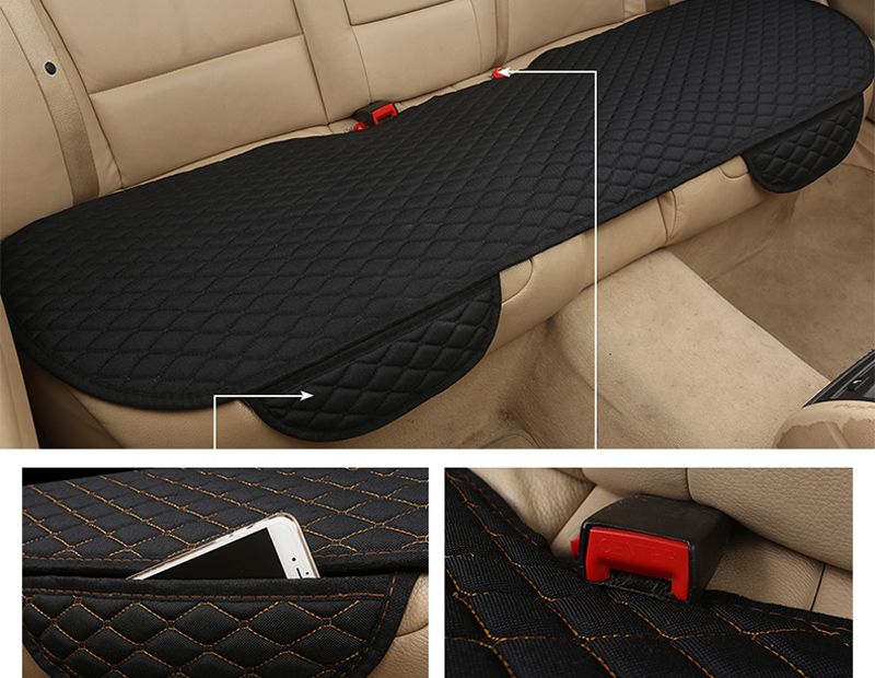 Neu Flachs Kissen Universal Vorne/Hinten Rücksitz Abdeckung Auto Stuhl Atmungsaktive Linie Protector_voghion.com