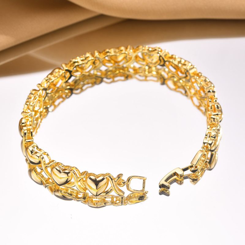 Braccialetti Bracciale da donna in zircone a forma di cuore a forma di fiore a forma di foglia rotonda a forma di serpente Acqua di sorgente PBR 101_voghion.com