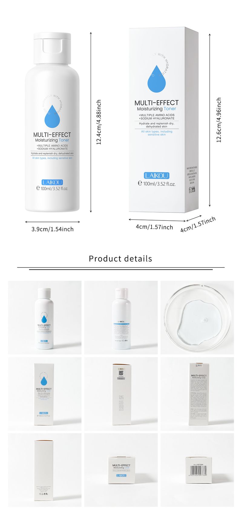 Lotions toniques Laike Yingrun Hydrating Toner 100 ml Soin du visage Lotion hydratante_voghion.com