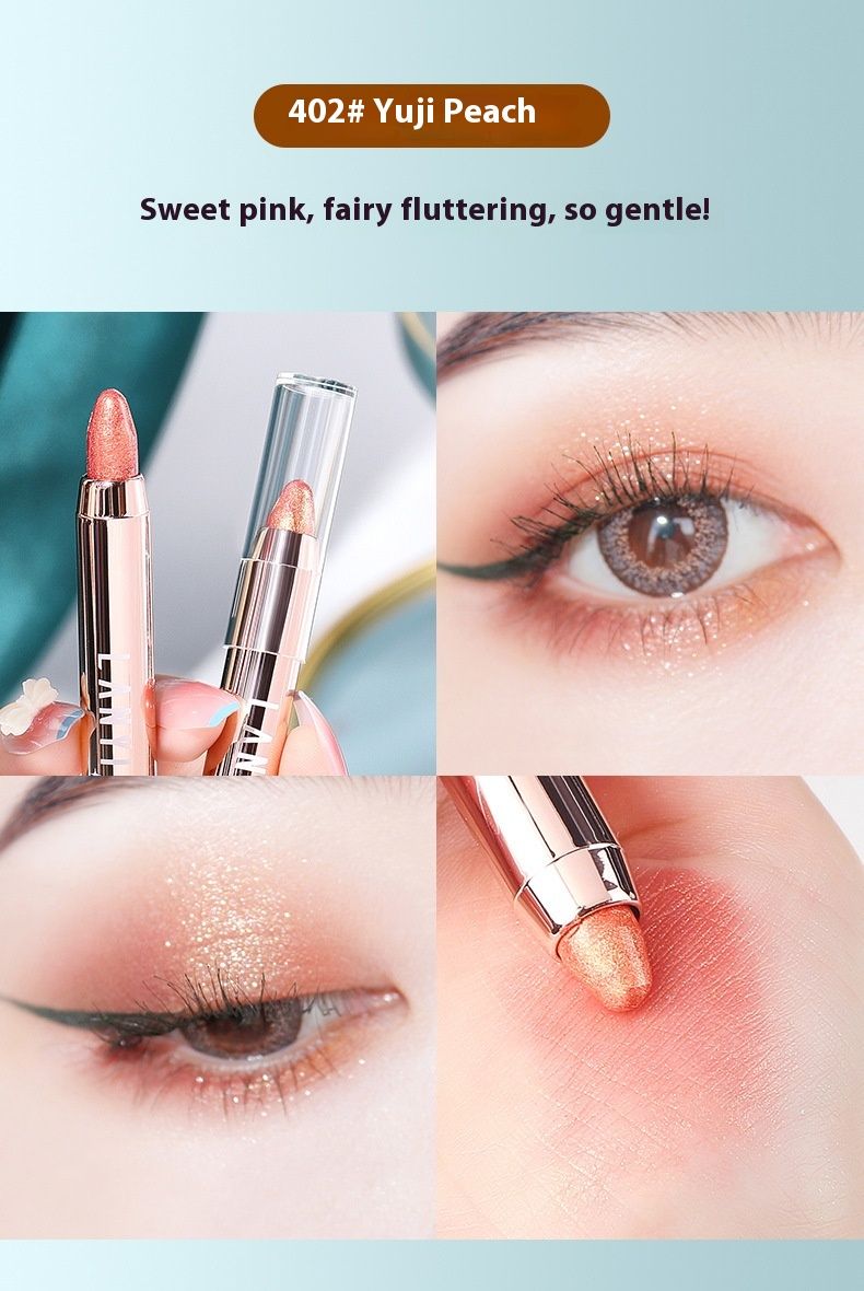Stiloul fard de pleoape Phantom Iridescent Highlight este modelat cu o notă de sclipici fin perlat pentru a lumina fardul de pleoape cu cap dublu._voghion.com