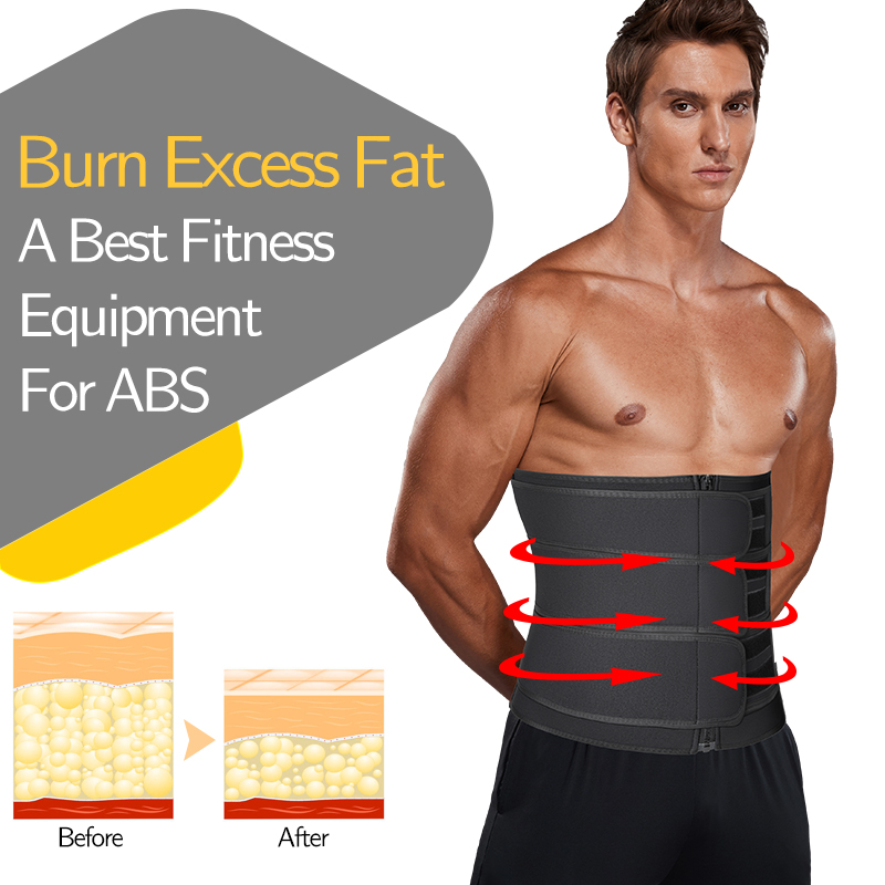 Trainer Ανδρική ζώνη περικοπής μέσης Fiess Προπόνηση Cincher Corsets Slimming Body Shaper Λιποδιαλύτης απώλειας βάρους_voghion.com