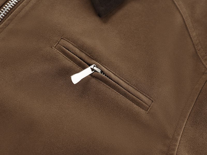 Eon Modish 25 Herbst Neue Amerikanischen Stil Wildleder Einzigartige Farbe-Block Revers Jacke Mantel_voghion.com