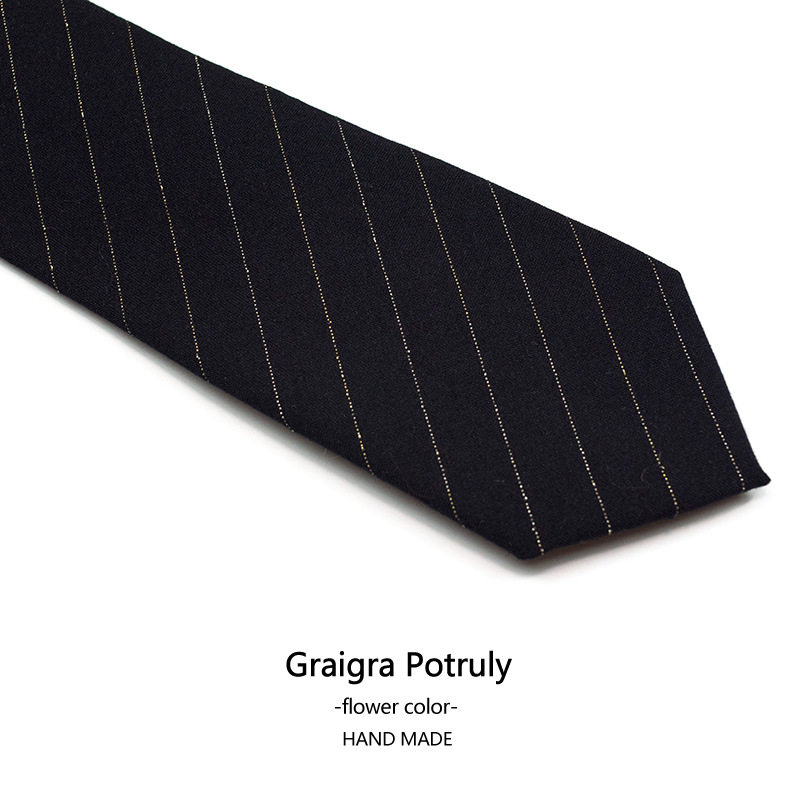 Houndstooth suit and tie solid color brown gray casual retro all-match beige plaid women's and men's tie_voghion.com