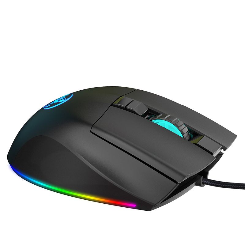 Mouse da gioco 7D retroilluminato RGB con 96 tasti, set di film sottili, macro programmabile, 7200 dpi, periferica per eSport_voghion.com