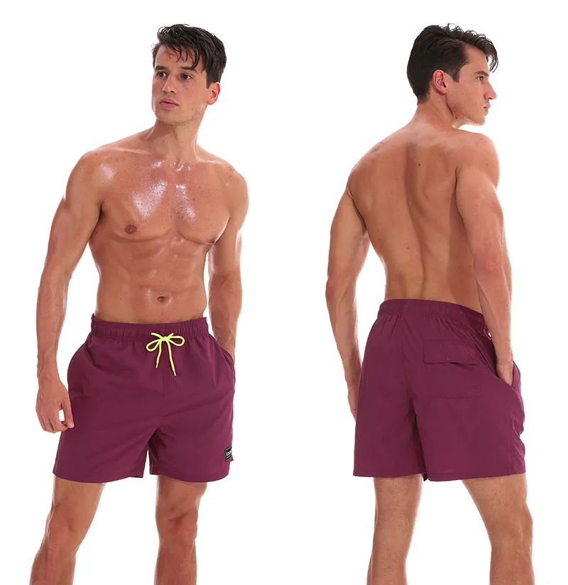 Badebekleidung, Badehose, Strand-Boardshorts, Badehose, Badeanzüge, Herren, Laufsport, Surfshorts_voghion.com