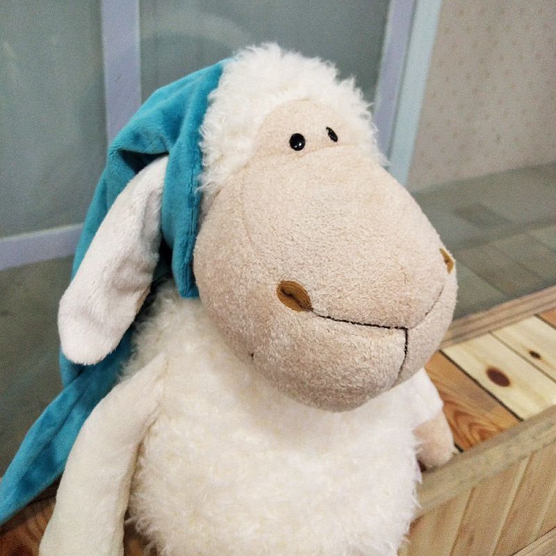 Sheep Plush Cute Hooded Doll For Kids Soft And Snuggly Sheep Sleepy Toy_voghion.com