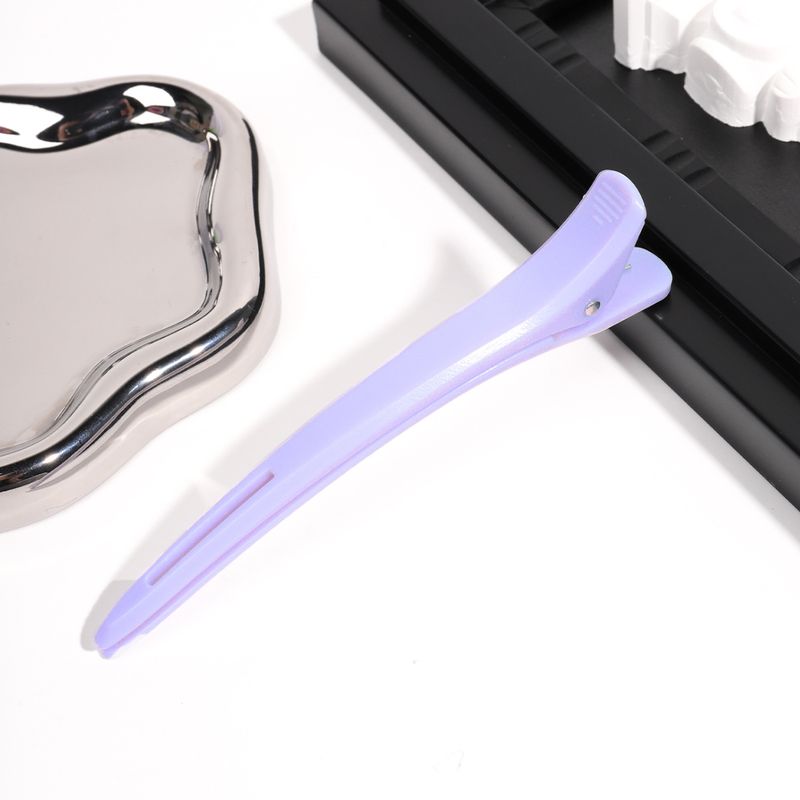 Pince à bec de canard longue non marquante de qualité professionnelle - Grande taille pour le lavage du visage, le maquillage, la frange et le positionnement des cheveux pour coiffeur_voghion.com