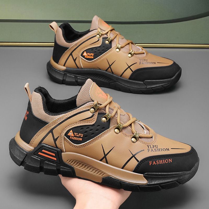 Herre Nye Casual Sports Anti-Slip Og Slidstærke Arbejdssko, Udendørs Vandresko_voghion.com