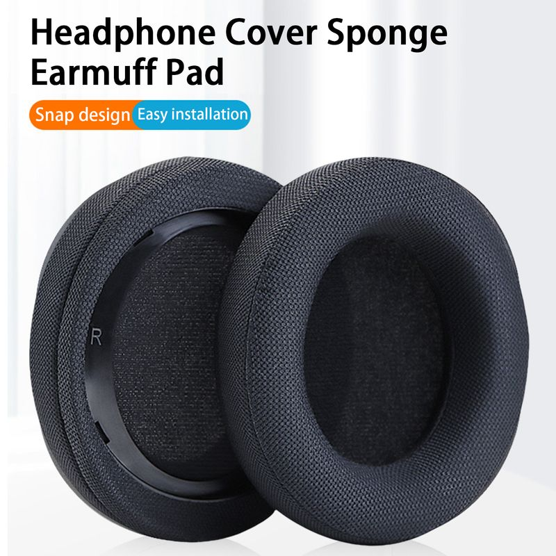 Headset Earmuffs Cozy Wear Solid Color Soft Cushion Protective Accessories Wireless Headphone Replacement Ear Pad for_voghion.com