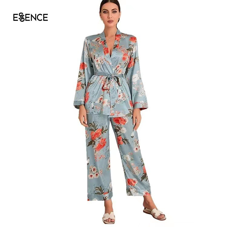 Vêtements de maison Sexy pour femmes, ensemble deux pièces, pyjama en dentelle confortable, ensemble trois pièces pour femmes_voghion.com