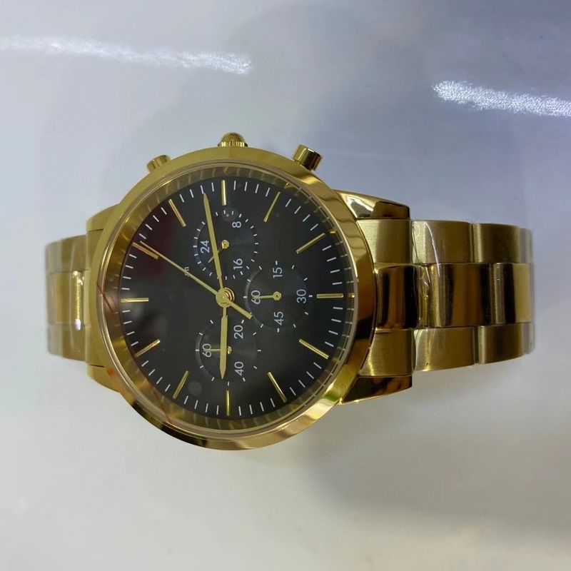 Orologio da polso da uomo e da donna Wellington W con cronografo a sei lancette, al quarzo, con cinturino in acciaio e cinturino in pelle, quadrato_voghion.com