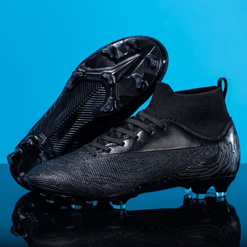 New Patent Long Spike Youth Soccer Shoes In 4 Colors, Sizes 32-46_voghion.com