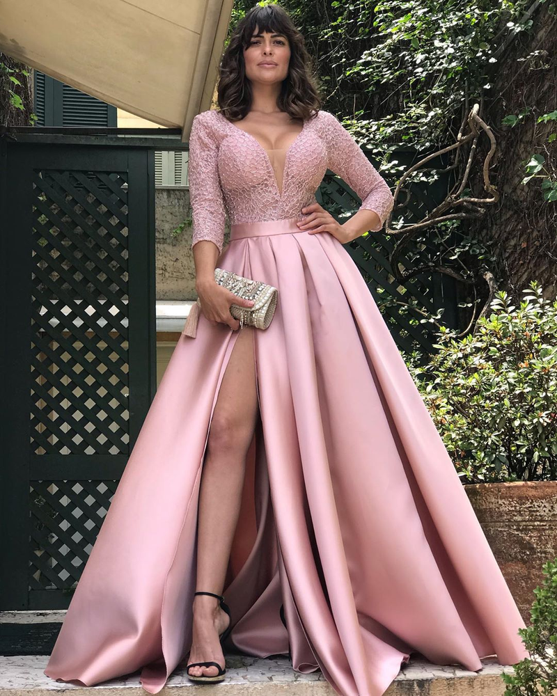 Damenbekleidung Spitze Swing Sexy Langer Rock Schleppendes Bankett-Abendkleid Neuer Stil_voghion.com