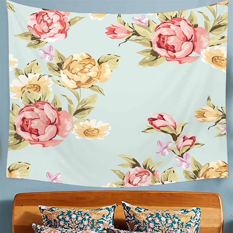 Super large background cloth, fantasy mushroom house, bedside bedroom, tapestry, wall cloth decoration, Nordic ins_voghion.com