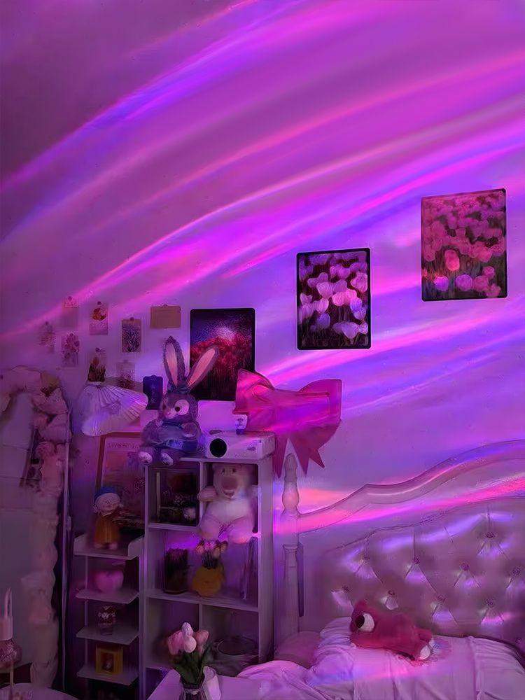 Trendy Starry Sky Northern Lights Creative Mood Bedroom - Remote Control LED Atmosphere Light_voghion.com