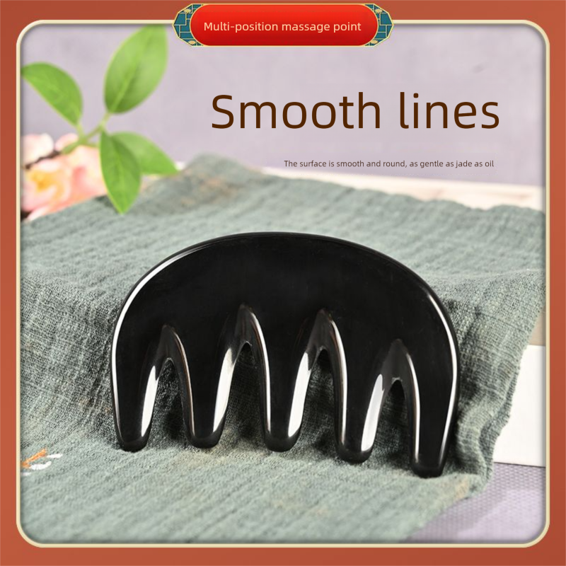 Jingtong Triangle Sparrow Jade Massager Resin Scraping Board Ox Horn Tube Tendon Pulling Stick Plastic Meridian_voghion.com
