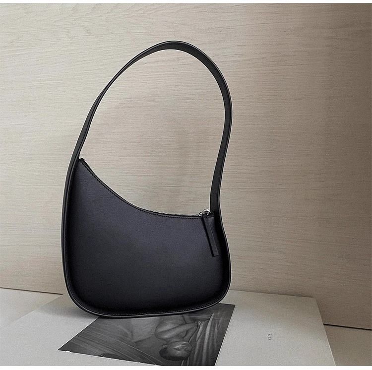 Il design di nicchia a mezzaluna, stesso stile, borsa a tracolla, borsa in pelle, borsa da donna_voghion.com