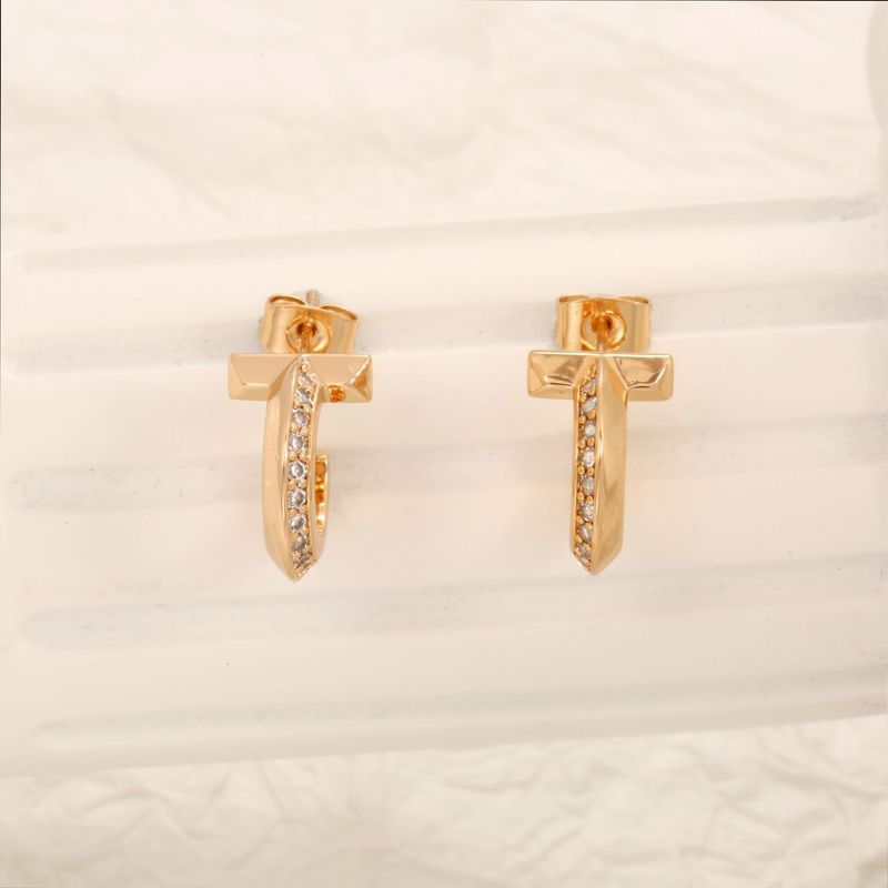 Unisex Inlaid With Dias High End Simple Trendy Earrings Niche Design_voghion.com