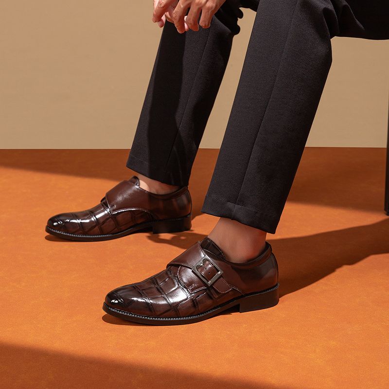 Men's Business Casual Dress Oxfords Formal Lace-Up Shoes for Office, Parties, and Daily Wear_voghion.com