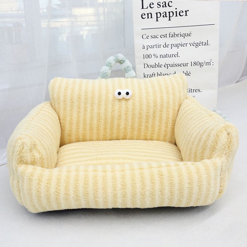 Sofá de estilo de dibujos animados para primavera y verano, serie Big Eye, tapete para mascotas, cojín diario para perros y gatos de celebridades de Internet_voghion.com
