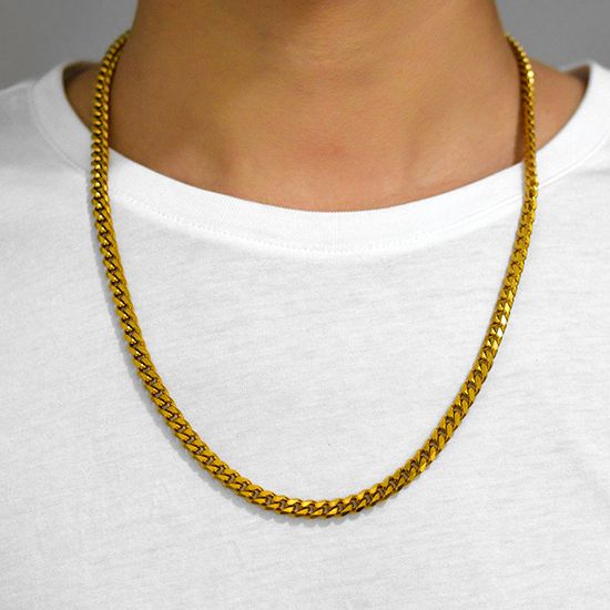2025 Nieuwe aankomsten Roestvrijstalen kettingschakel Cubaanse stoeprandketting op nekkraag voor mannen Vrouwen Choker Punk Rock Boy Sieraden Accessoires DIY_voghion.com