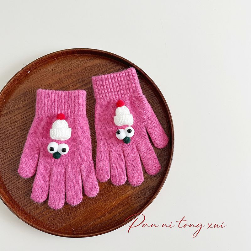 Nowe 2024 Boże Narodzenie Czerwone Rękawiczki Palcowe Damskie Zimowe Studentki Urocza Para Koreańska Wersja Grube Ciepło Rowerowe Dotykowe_voghion.com