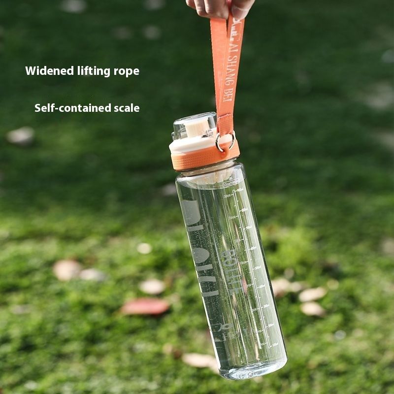 Wasserflasche für Männer mit großem Fassungsvermögen, tragbarer Plastikbecher für Jungen, für die Schule, Sommersportflasche für Studentinnen_voghion.com