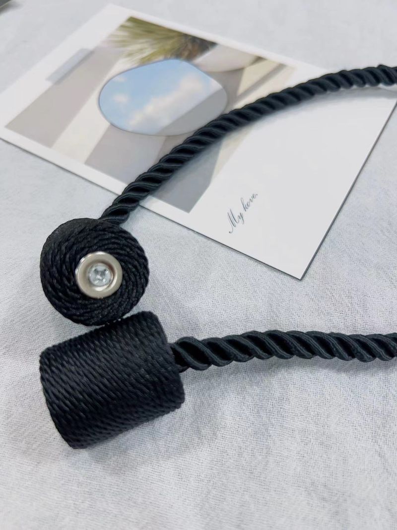 Rechte koptelefoon, kalebas stijl gordijn magneet gesp, huistextiel accessoires, touw, raamdecoratie bindband_voghion.com