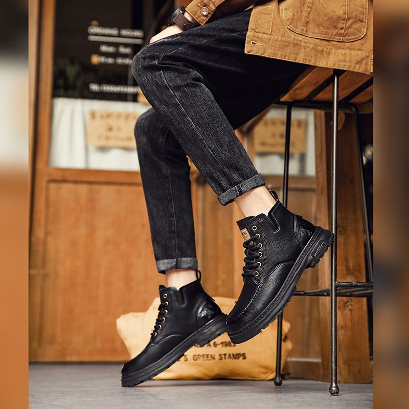 Scarpe sportive da uomo antiscivolo per esterni, scarpe casual con plateau, scarpe da papà rialzate, scarpe alla moda_voghion.com