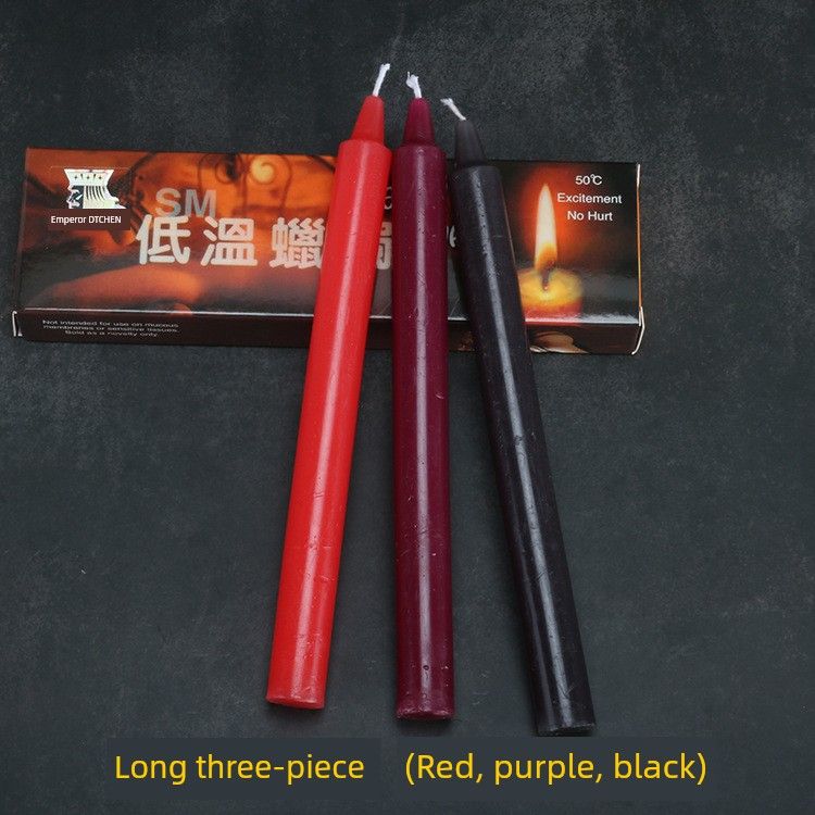 3 PCs Low Temperature Non-Scald Sexy Candles Wax Drip Toys SM Training Tools Sex Product Flirting Les Female Slave_voghion.com