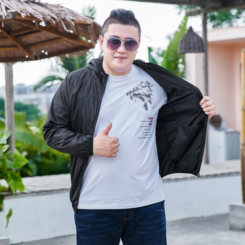 Unbeatable Quality Summer New Oversized Suit, Men's Hooded Jacket UPF50+UV Thin And Fat Added Sun Protection Suit_voghion.com