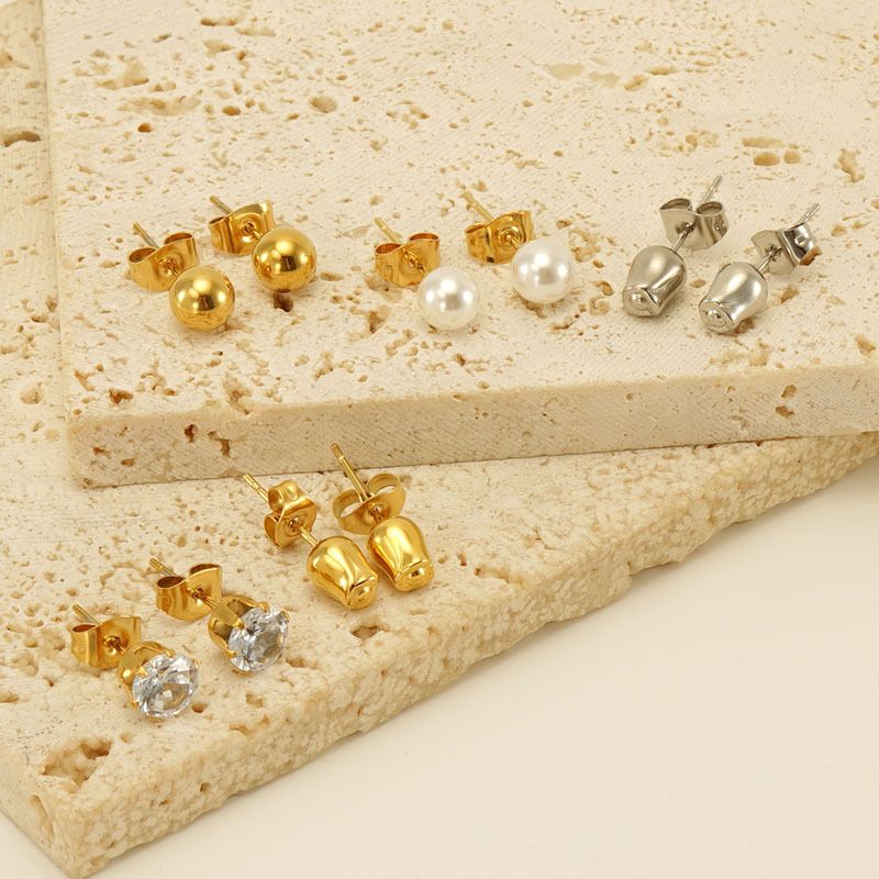 Mode Edelstahl Perle Rose Perle Design Licht Luxus High-End-Ohrringe_voghion.com