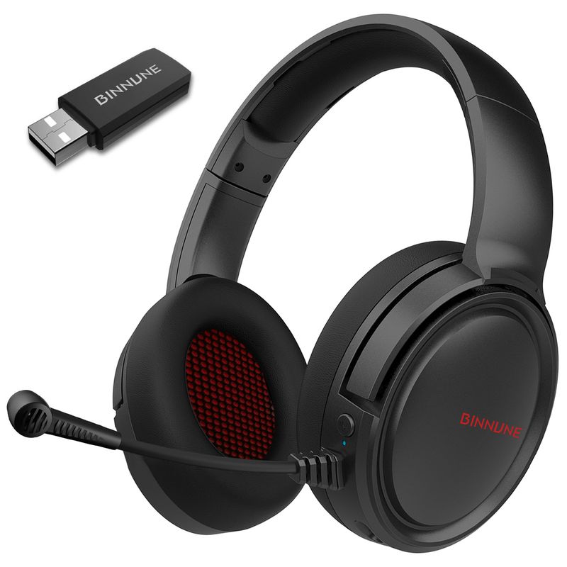 Cuffie da gioco wireless BW02 con doppia modalità 2.4G e Bluetooth, suono stereo, cuscinetti auricolari morbidi in proteine per giochi multipiattaforma_voghion.com