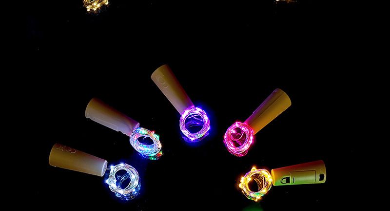 Bottle Stopper Lamp AG13 Button Battery Led Colored Lamp Christmas Decoration String Light Star Copper Wire Light String Wine Bottle Stopper Lamp_voghion.com