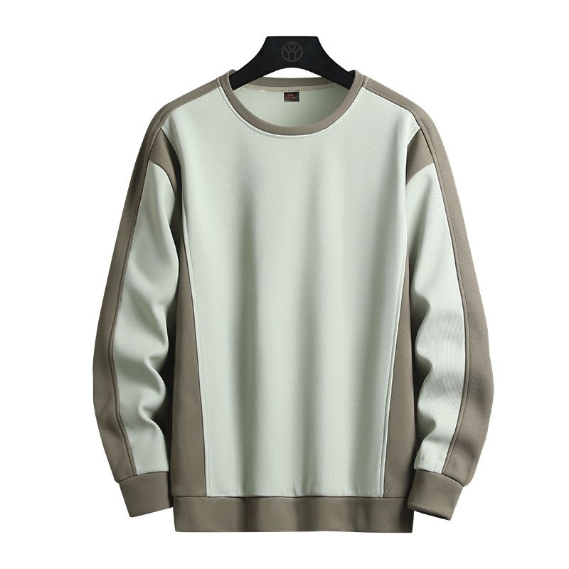 Color blocked hoodie men, 2024 Spring and Autumn new trend, casual loose plus size top for teenagers_voghion.com