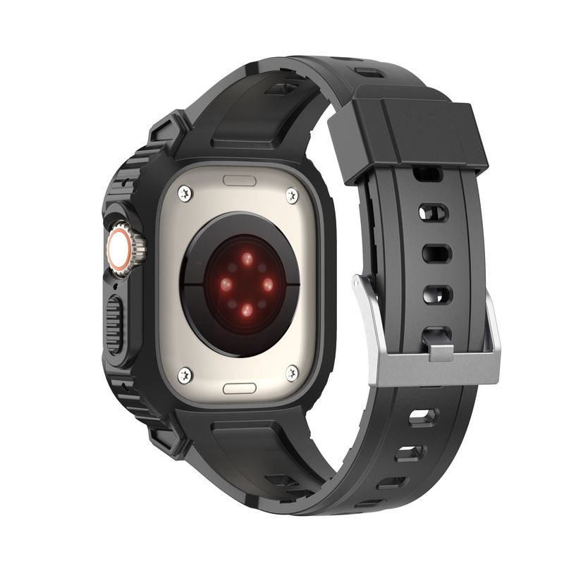 Applicable to iPhone watch8 generation watch strap ultra iwatch armored integrated TPU_voghion.com