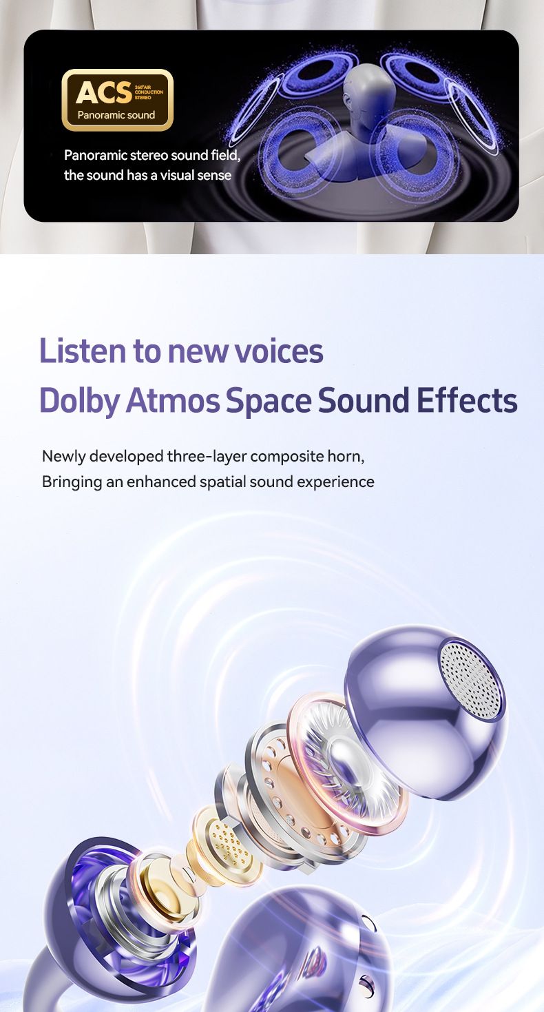 M108 Sfærisk OWS-hodesett med klips og Bluetooth-hodesett_voghion.com